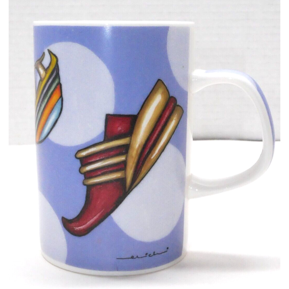 The Museum Co. Michelle Broussard Porcelain Coffee Cup Mug "Shoe are the one!"